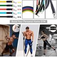 thumbnail image 2 of Bandas de resistencia Juego de bandas de resistencia con 5 tubos de fitness, correas para los pies, asas, anclajes para puertas, 2 of 5