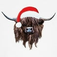 thumbnail image 3 of CafePress - Highland Cow Santa Hat Xmas Long Sleeve T Shirt - Unisex Cotton Long Sleeve T-Shirt, 3 of 4
