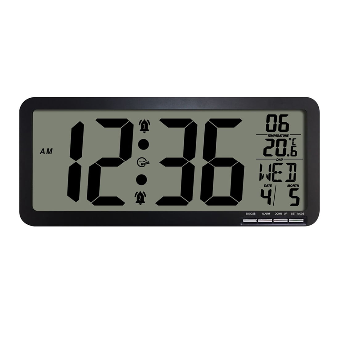 Timagebreze 14.5Inch Digital Wall Clock,Electronic Alarm Clocks for