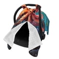 thumbnail image 2 of Naloa Underwater Plant Octopus Baby Car Seat Cover, Breathable Baby Carrier Cover, Multiuse Baby Carrier Cover & Nursing Breastfeeding Cover, 2 of 5