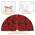 thumbnail image 4 of Yiaed Rose Flowers Print Christmas Tree Skirt , Tree SkirtsTree Mat for Christmas Winter Holiday Indoor Decorations-30", 4 of 7