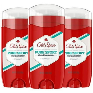 Old Spice Deodorant for Men, Pure Sport Scent, High Endurance, 3 Ounce, Pack of 3