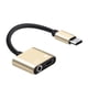 thumbnail image 2 of USB tipo C a 3.5mm Cable adaptador de audio 2 en 1 Tipo-C a 3.5 mm Jack Adaptador de micrófono para auriculares estéreo Adaptador Aux Adaptador de carga para Pixel 2/2 XL / Huawei / HTC U11 / MacBook, 2 of 4