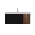 thumbnail image 2 of Wall-Mounted Floating Vanity with Four Drawers / Unique Design, Ample Storage Space, 2 of 5