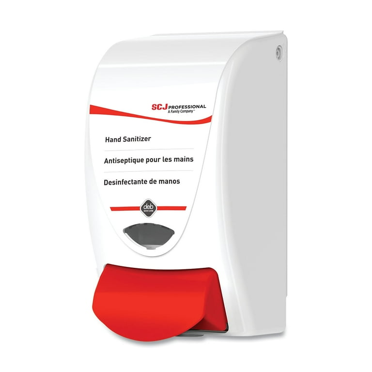 Hand Sanitizer Dispenser, 1 Liter Capacity, 4.92 x 4.6 x 9.25, White Hand Sanitizer Dispenser, 1 Liter Capacity, 4.92 x 4.6 x 9.25, White
