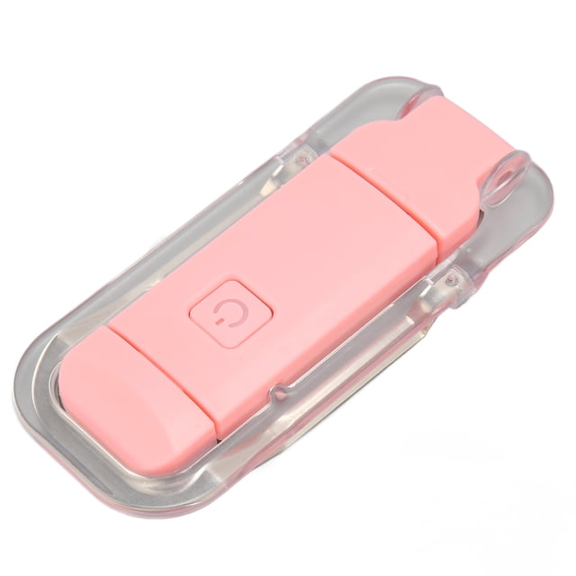 Luz De Lectura Con Clip, 9 Modos De Atenuación, Carga USB, Luz De Lectura De Libros Rosa Para Oficina