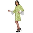 thumbnail image 2 of Moomaya Robes Courtes Imprimées pour Femmes Robes en Coton pour Femmes avec Bordure en Dentelle, 2 of 6