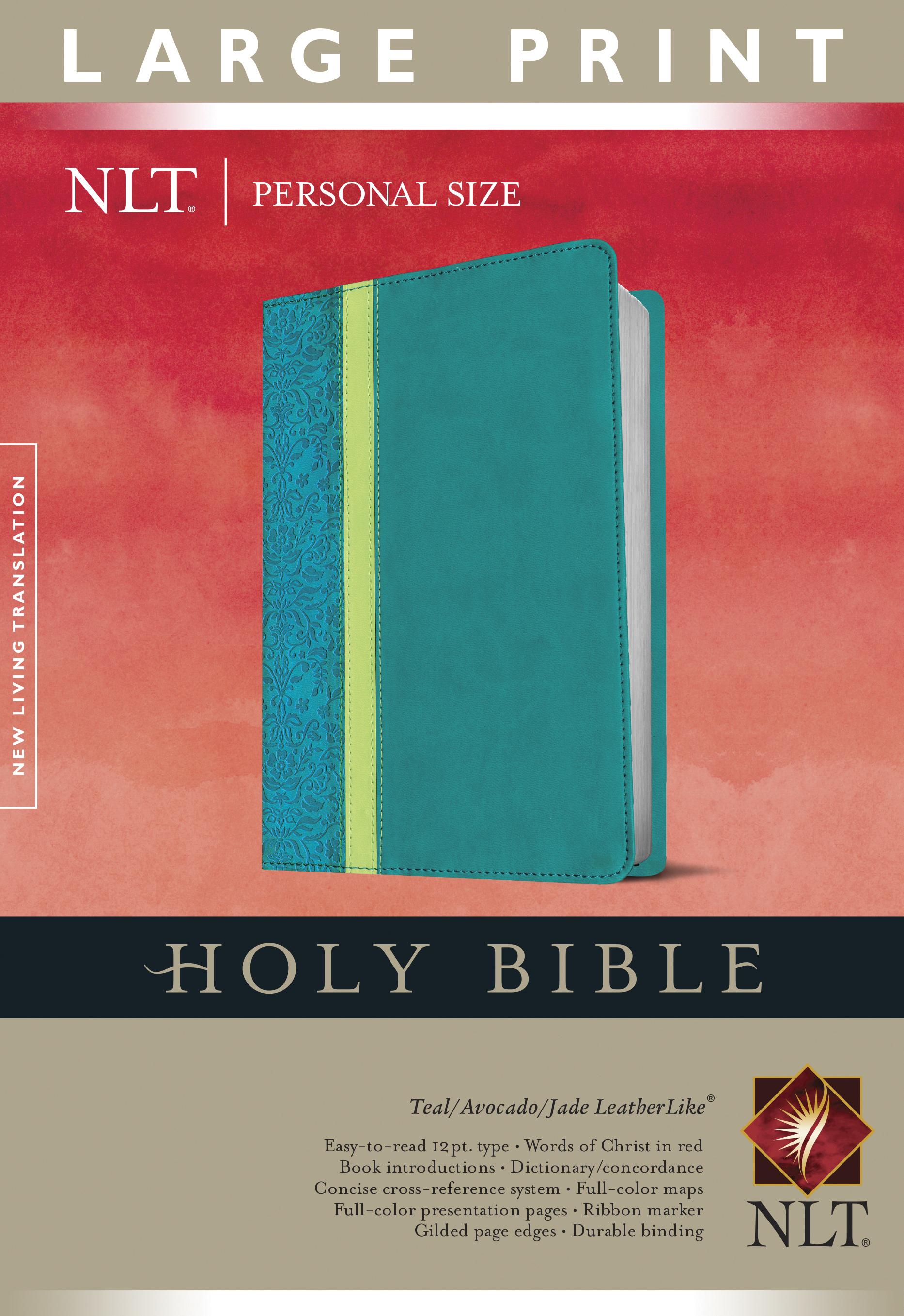 Holy Bible NLT, Personal Size Large Print edition, TuTone (Red Letter