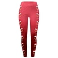 thumbnail image 2 of MKLEKYY Leggings para mujer, leggings para hacer ejercicio, leggings con estampado navideño, pantalones con bloques de color, leggings suaves y elásticos. 4703, 2 of 4