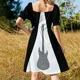 thumbnail image 5 of Vestido de manga corta pingüino vestido de noche mujer Ropa de mujer, 5 of 7