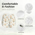 thumbnail image 5 of Disketp Air Balloon and Flower Print Women's Shorts Workout Shorts for Athletic Gym Running Shorts with Phone Pockets XX-Large, 5 of 8