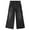 Black-2639, variant on KIDSCOOL SPACE Little Girls' Wide-leg Jeans, Elastic Band Inside Big Patchwork Flared Denim Pants,Light Blue,6-7 Years