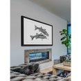 thumbnail image 4 of "Sea Bass in Duel" Framed Painting Print, 4 of 5