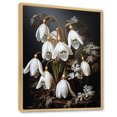 thumbnail image 2 of Designart "Golden Frost Snowdrops I" Snowdrops Floater Framed Wall Art Prints, 2 of 5
