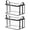 black#002, variant on Multiple Quantity Options Clear Storage Bags with Zipper, Large Plastic Storage Box, Stackable Large Storage Bags, Durable Storage Bags for Clothes for Closet, Bedroom & Camping Storage-1pcs
