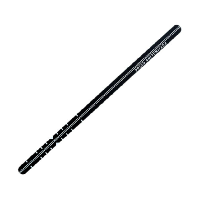 S SERENABLE Golf Putting Alignment Rail Hitting Training Aid Lightweight Putter Straight Ruler Golf Alignment for Exercise Office Indoor Black
