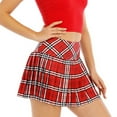 thumbnail image 3 of Women's checked pocket badminton running pleated skirt, suitable for sports and yoga, 3 of 5