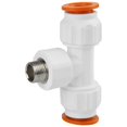 thumbnail image 3 of Juego de 4 conectores en T para tuberías de 20 mm con rosca macho G1/2" y accesorios de plástico PPR para agua, 3 of 8