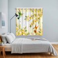 thumbnail image 5 of Curtains 63 Inch Length 2 Panels, Watercolor Floral Grommets Window Treatment Curtain, Yellow Flower Hummingbirds Botanical Spring Thermal Curtains Drapes for Living Room/Bathroom, 5 of 9