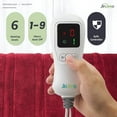 thumbnail image 3 of VOUA Electric Blanket, 50"*60" Flannel, Fast Heating, Machine Washable, Red, 3 of 7