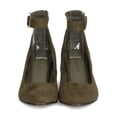 thumbnail image 4 of Breckelles GA11 Women Faux Suede Round Toe Ankle Strap Chunky Heel Pump, 4 of 5
