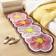 thumbnail image 1 of Alfombra de dormitorio súper suave y antideslizante con estampado floral | Funda de alfombra de poliéster y ante | Multiusos para sala de estar, mesa de centro, mesita de noche, pasillo, comedor, 1 of 5