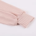 thumbnail image 6 of vigerkar Womens Oversized Deep V Neck Sweatshirts Casual Collared Long Sleeve Ribbed Knit Pullover Tops (Pink, L), 6 of 9