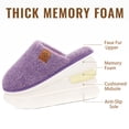 thumbnail image 4 of Litfun Women's Fuzzy Slippers Winter Comfy Indoor House Slippers Soft Memory Foam Shoes, Purple, 4 of 7