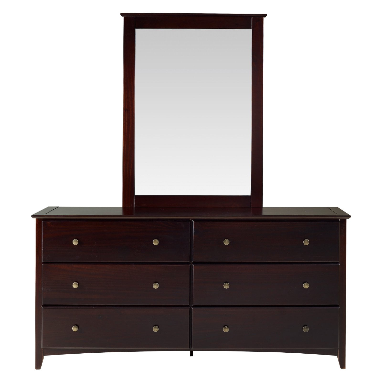 Shaker Style Mirror for 6 Drawer Dresser Multiple Finishes