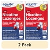 (2 pack) Equate Mini Nicotine Lozenge 4 mg, Stop Smoking Aid, Cherry Ice Flavor, 108 Count