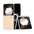 thumbnail image 1 of Frosted Frame Woven Texture PU Case For Honor Magic V Flip, 1 of 5