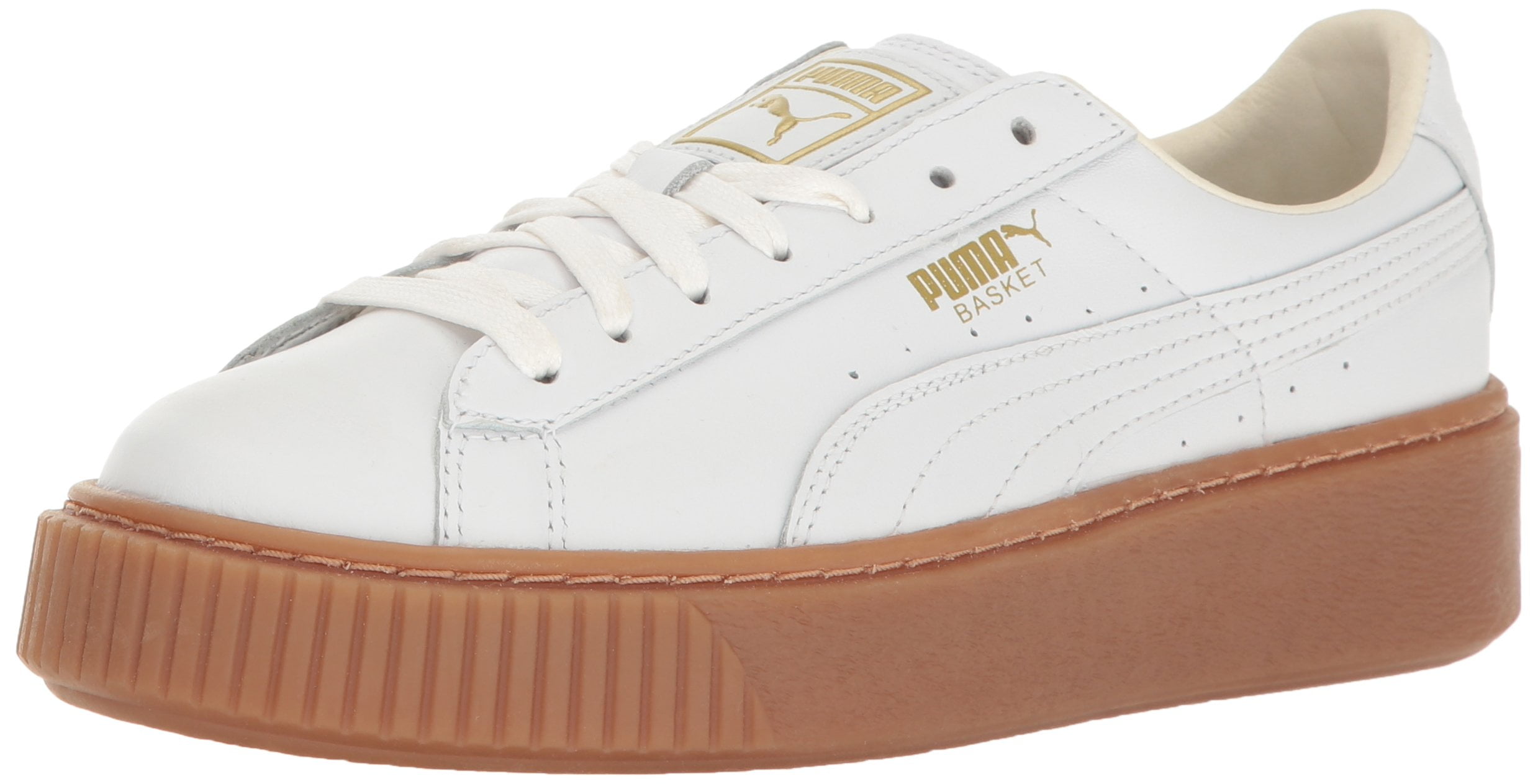 puma white sneakers platform