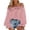 1-Pink, variant on Women's Ruffle off Shoulder Tops Solid Color Puff Long Sleeves Summer Casual Loose Blouse Shirts Solid Color Elegant Temperament Versatile for Daily Wear 1-White S