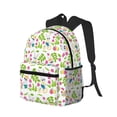 thumbnail image 2 of Daiia Happy Easter School Backpack for Men Women, Unisex Large Waterproof Bookbag Schoolbag Casual Daypack for High School/College/Teens/Travel/Work Black, 2 of 8