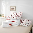 thumbnail image 6 of Feelyou Romantic Love Heart Bedding Comforter Set 7pcs, Red Cartoon Flower King Bedding Sets, Teens Kids Boys Girls Reversible Bed Sheets, Breathable Home Decor, 6 of 8