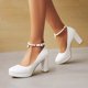thumbnail image 1 of Zapatos de negocios de tacón alto con punta redonda y boca baja con hebilla moldeada sexy para mujer Wmkox8yii  hfjk1505, 1 of 9