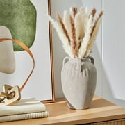 Better Homes & Gardens Three Handled Ceramic Vase, Ivory, 10 in