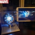 thumbnail image 4 of En existencia, Avenger Iron Man Mk1 Mk2 Arc Reactor Tony Stark Heart Of Mark, luz LED, superhéroe 1:1, juguetes de cosplay, lámpara de pecho, juguete de Navidad, 4 of 5
