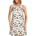 thumbnail image 1 of Fotbe Horse Vestido de Verano sin Mangas para Mujer – Vestido Midi Línea A, Estilo Camiseta Floral, Vestido Playero Casual y Fluido, 1 of 7