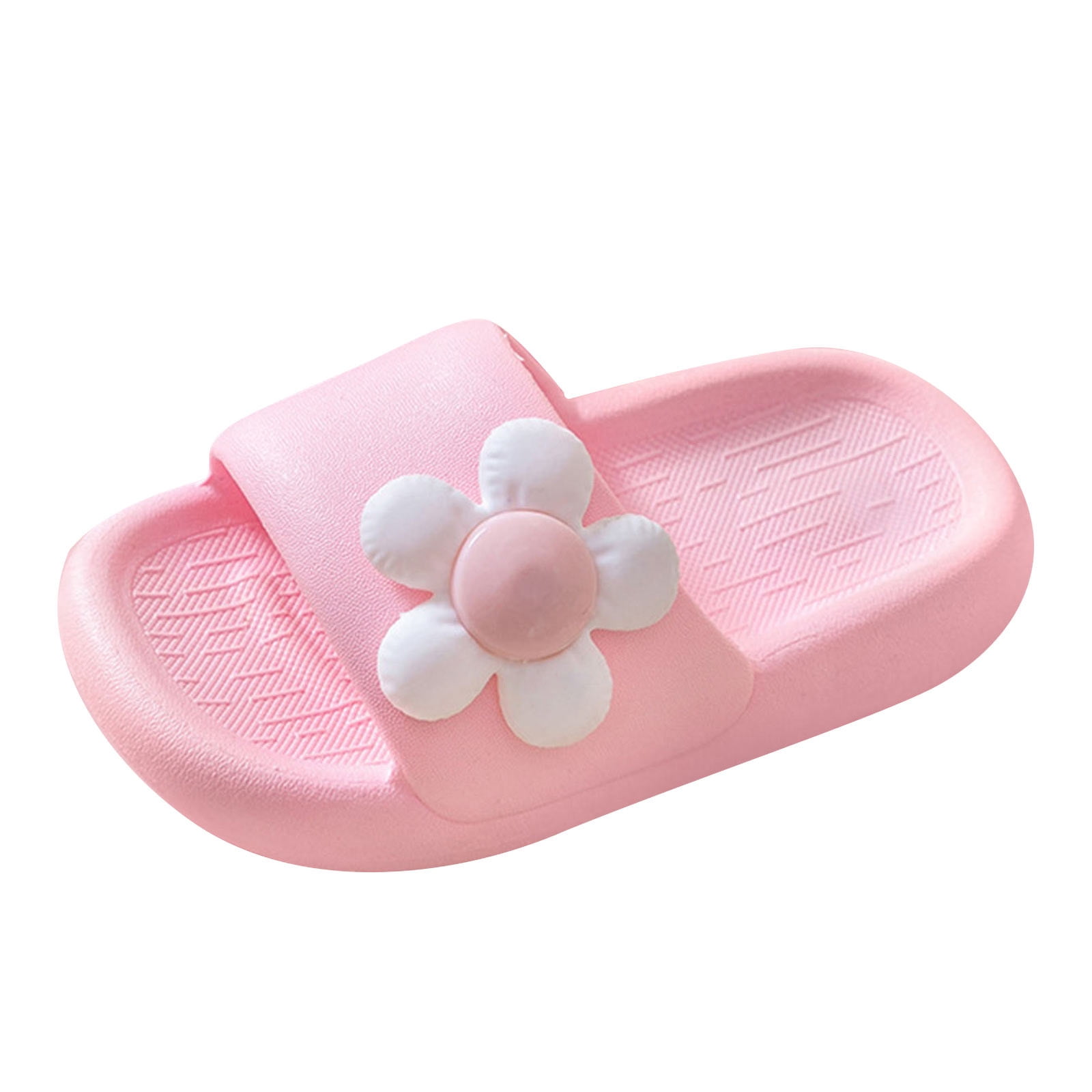 Flower Slides Kids Cute Cloud Slippers for Boys Girls Anti Slip Novelty Open Toe Slides Summer Beach Water Shoes Bathroom Shower Pool Slippers