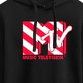 thumbnail image 3 of MTV - Candy Cane  - Juniors Cropped Pullover Hoodie, 3 of 5