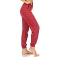 thumbnail image 2 of High Waist Soft Brushed Sweatpants - Red Space Dye, 2 of 5