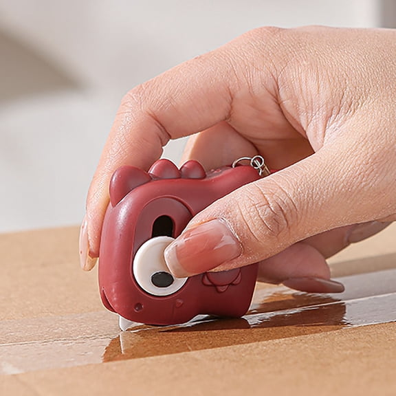 Mini Box Cutter Auto Retracting Safe Ceramic Box Cutter with Magnet & Lanyard Hole Lasting 11x Longer than Metal Box Opener(1 Pack Red)