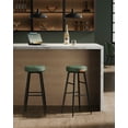thumbnail image 3 of Collection - Bar Stools Set of 2, Bar Height Bar Stools, Kitchen Counter Stools,Forest Green, 3 of 10