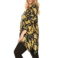 thumbnail image 4 of White Mark Women's Plus Size Floral Chain Alegra Tunic Top, 4 of 5