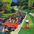 thumbnail image 3 of Marmont Hill "The Lawn Mower" Painting Print on Canvas, 3 of 5