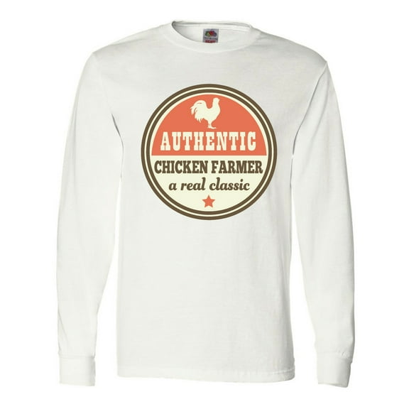 Inktastic Chicken Farmer Long Sleeve T-Shirt