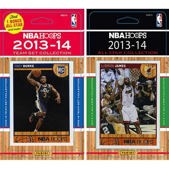 C&I Collectables 2013JAZZTS NBA Utah Jazz Licensed 2013-14 Hoops Team Set Plus 2013-24 Hoops All-Star Set
