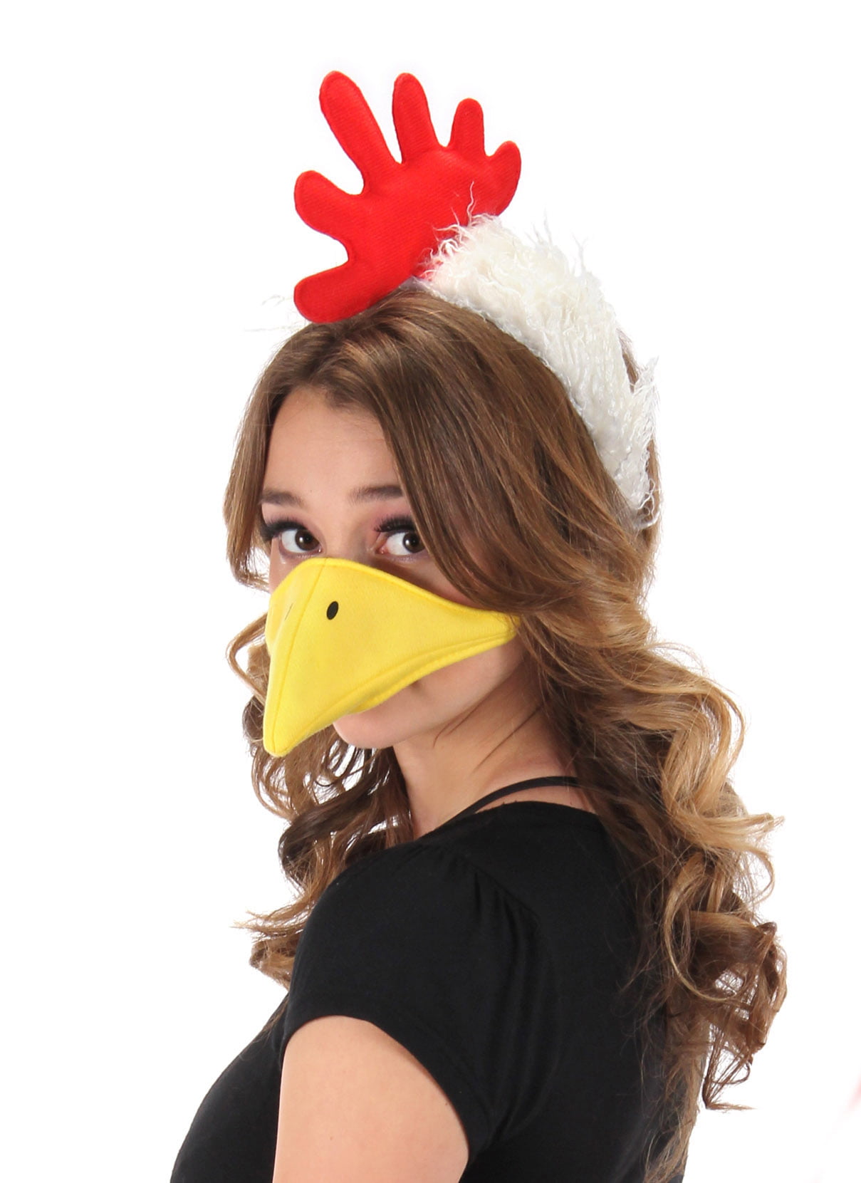 Includes Headband and Beak Cute and Funny Rooster Costume Kit 