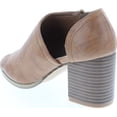 thumbnail image 3 of Mata Shoes Women's Side Zipper Cut Out Stacked Chunky Heel Sandals Half Size Small, 3 of 7